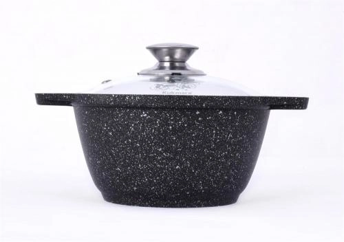Кастрюля Kukmara 1 л линия Мраморная (Тёмный мрамор, Кофейный мрамор) доставка