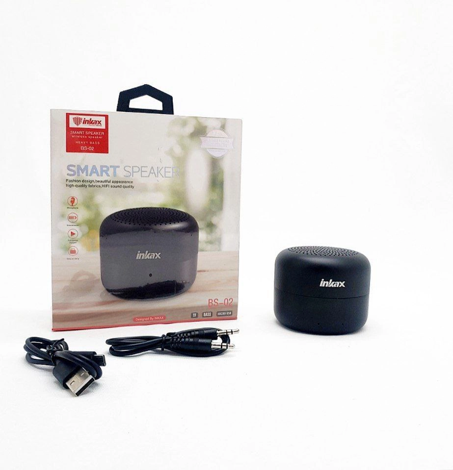 Inkax BS02 qora rangli simsiz Bluetooth-kolonkasi sotib olish