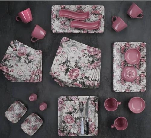 Столовый сервиз для завтрака ACAR Квадрат 33 пред. на 6 персон недорого