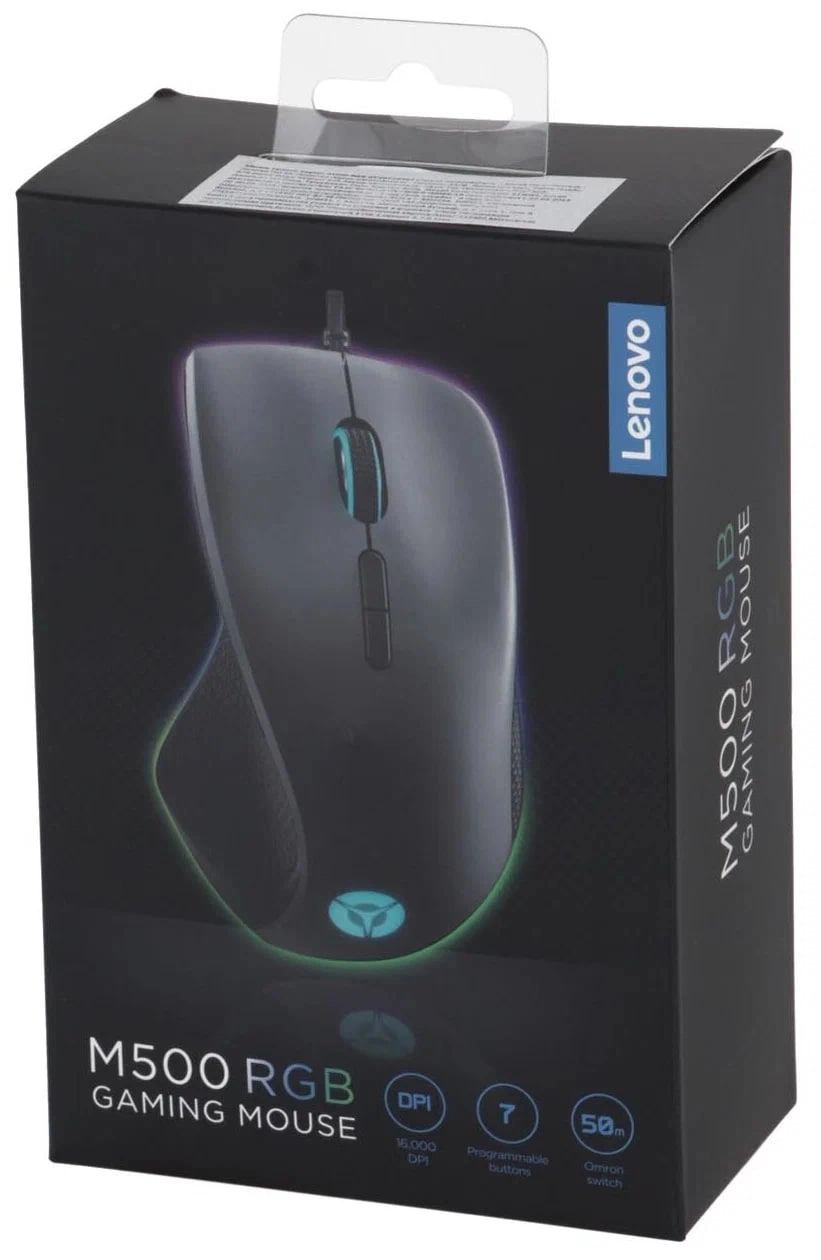 Игровая мышь Lenovo Legion M500 черный рассрочка