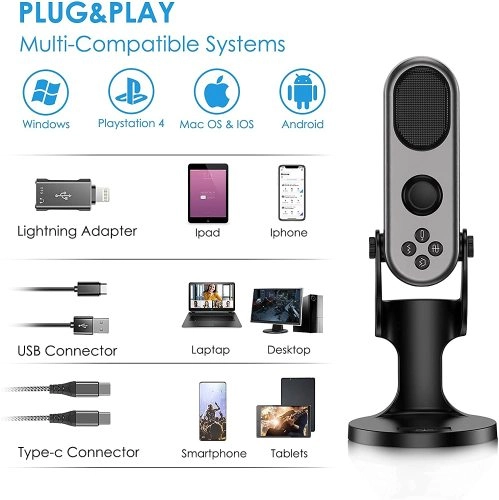 Jmary MC-PW7 qora mikrofoni O'zbekistonda