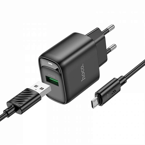 Зарядное устройство Hoco QC3.0 microUSB 18W - фото №2 Зарядное устройство Hoco QC3.0 microUSB 18W купить