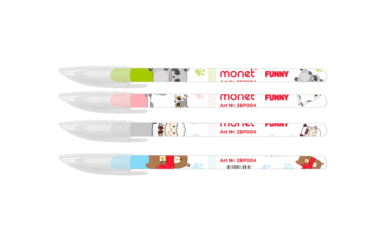 Шариковая ручка Monet Funny 2BP004, синяя купить