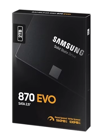 Samsung 870 EVO 2TB 2.5" SSD qattiq diski xususiyatlar