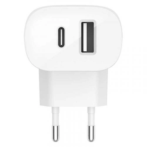 Сетевое зарядное устройство Belkin DUAL WALL CHARGER USB-C 18W онлайн