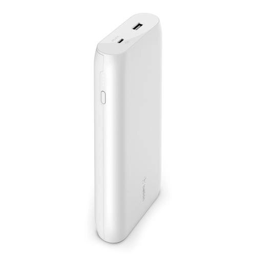 Power Bank Belkin 20000mAh Oq tashqi akkumulyatori onlayn