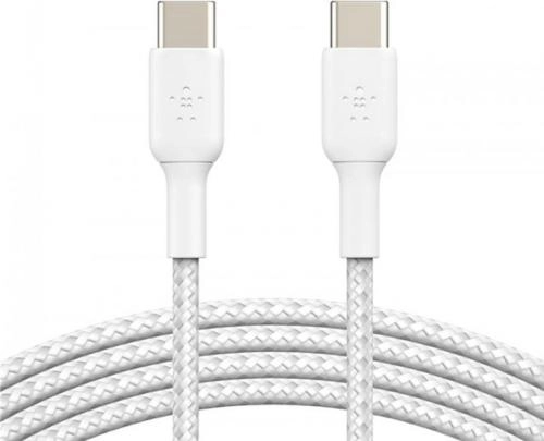 Кабель Belkin USB-С - USB-С Braided 1 м White (CAB004BT1MWH) купить