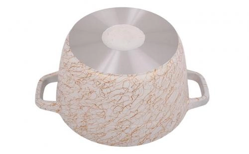 Kukmara  Kukmara "Gratsiya" (Black-Gold, White-Gold, Black-Silver) 4.5 litr kostryulkasi rasm bilan