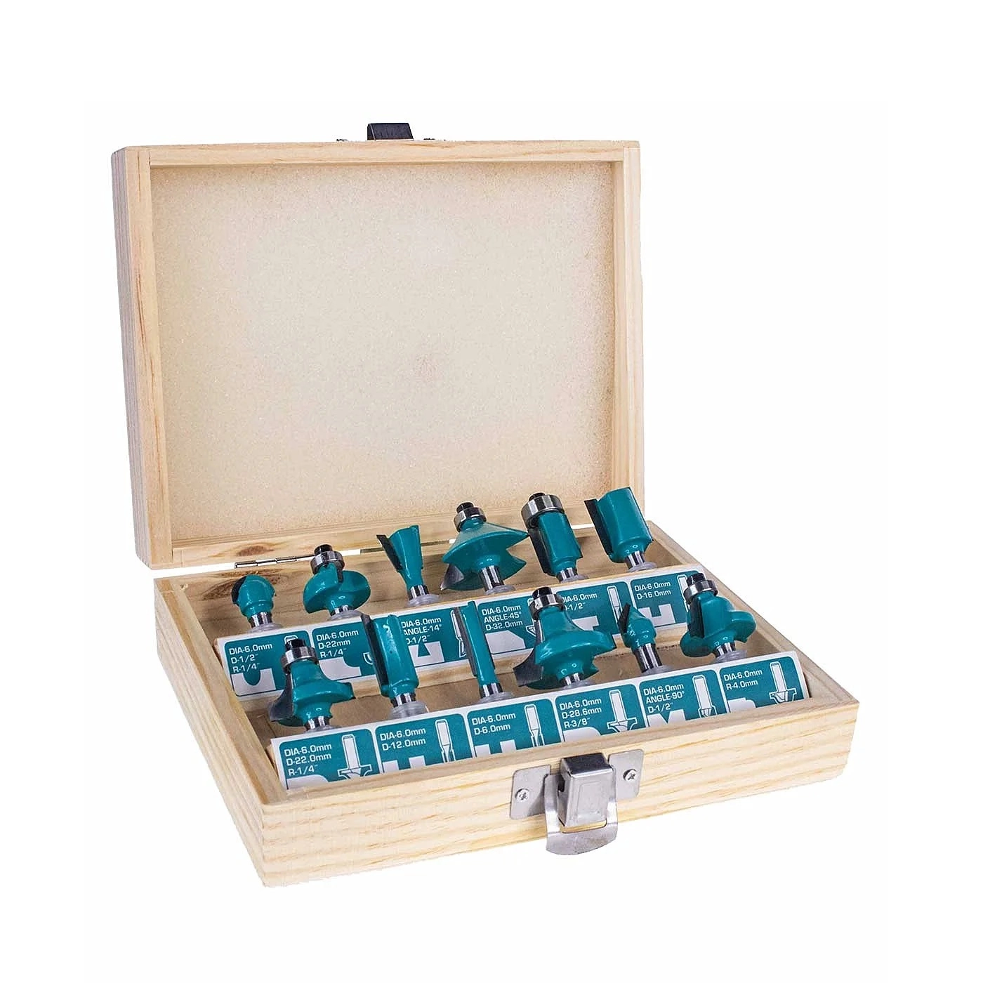 TOTAL TACSR0121 (6 mm, 12 dona) yog‘och o‘ymakorligi uskunalari to‘plami sotib olish