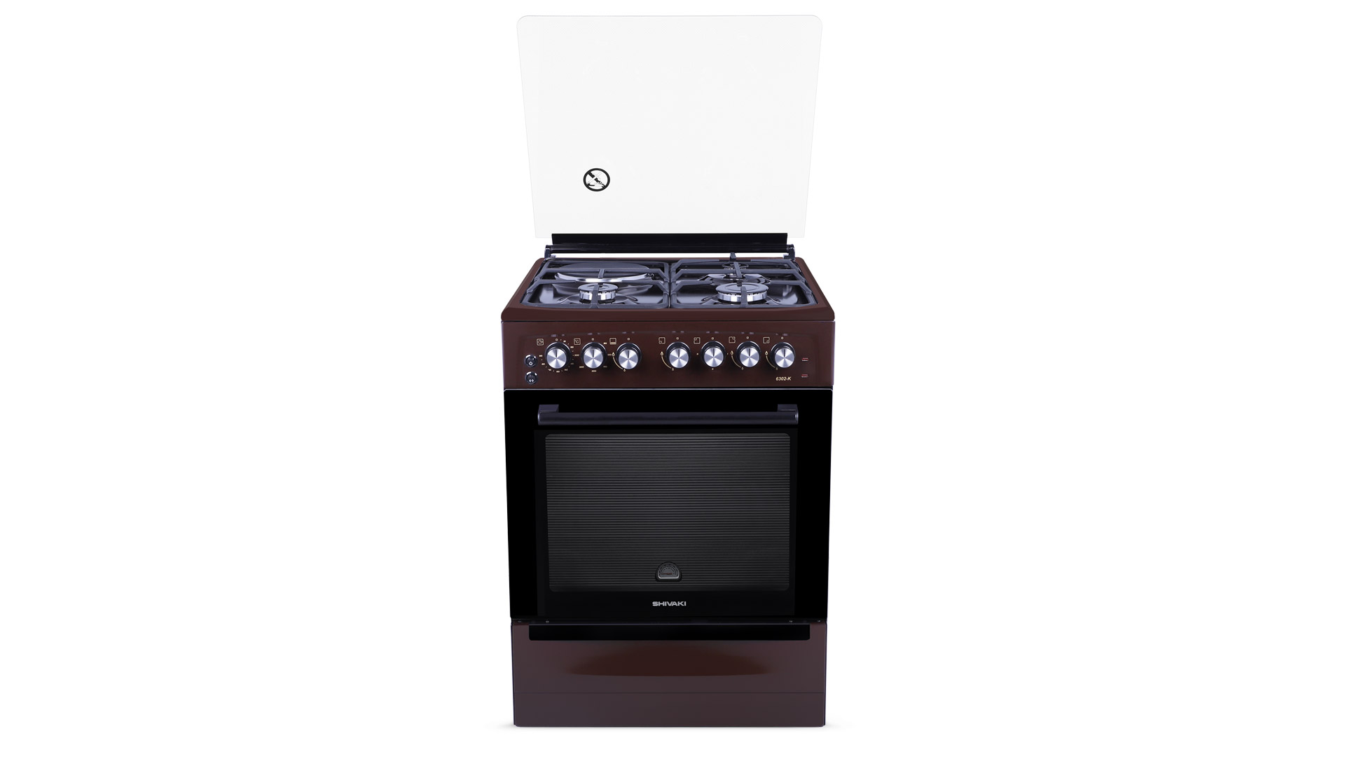 Shivaki 6302-K GK Jigarrang elektr+gaz plitasi - rasm №5 Shivaki 6302-K GK Jigarrang elektr+gaz plitasi onlayn