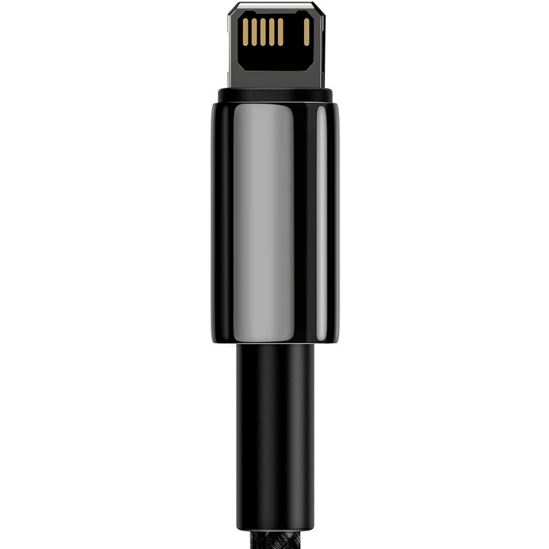 Кабель Baseus CALWJ-01 Tungsten Gold Fast Charging Data Cable USB - Lightning 2.4A 1m черный онлайн