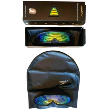 Шапочка для плавания Speedo c очками 008M недорого