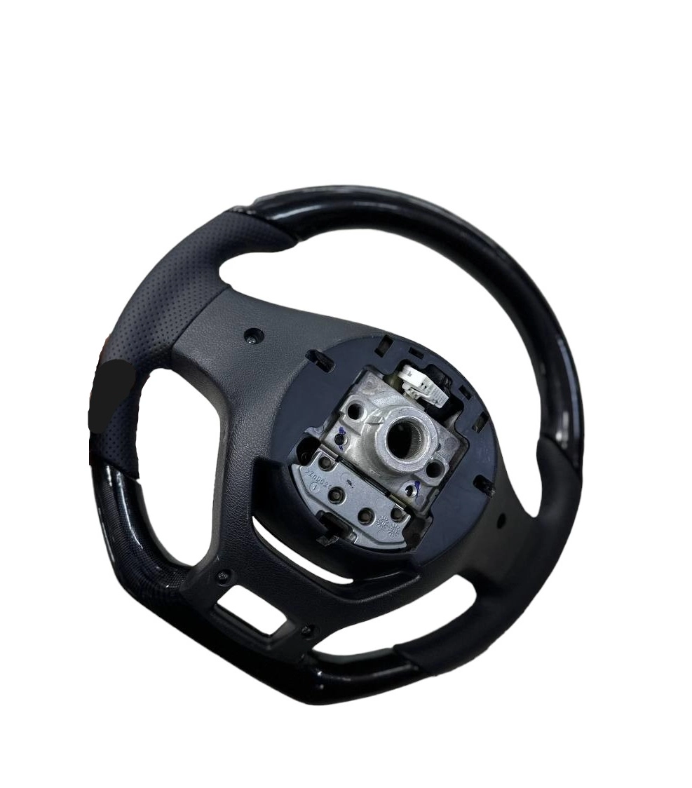 Анатомический руль KIA K5, кожаный чёрный недорого