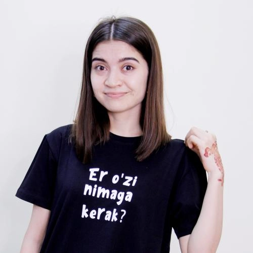 Футболка "Er o'zi nimaga kerak?" Black XL купить