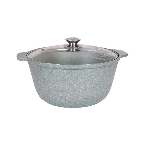 Кастрюля-жаровня Kukmara 5 л линия Мраморная (Кофейный мрамор, Тёмный мрамор) недорого