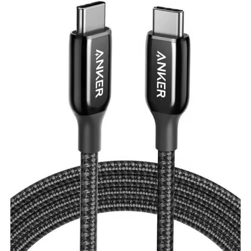 Anker PowerLine III USB-C to USB-C 2.0 qora kabeli - rasm №2 Anker PowerLine III USB-C to USB-C 2.0 qora kabeli sotib olish