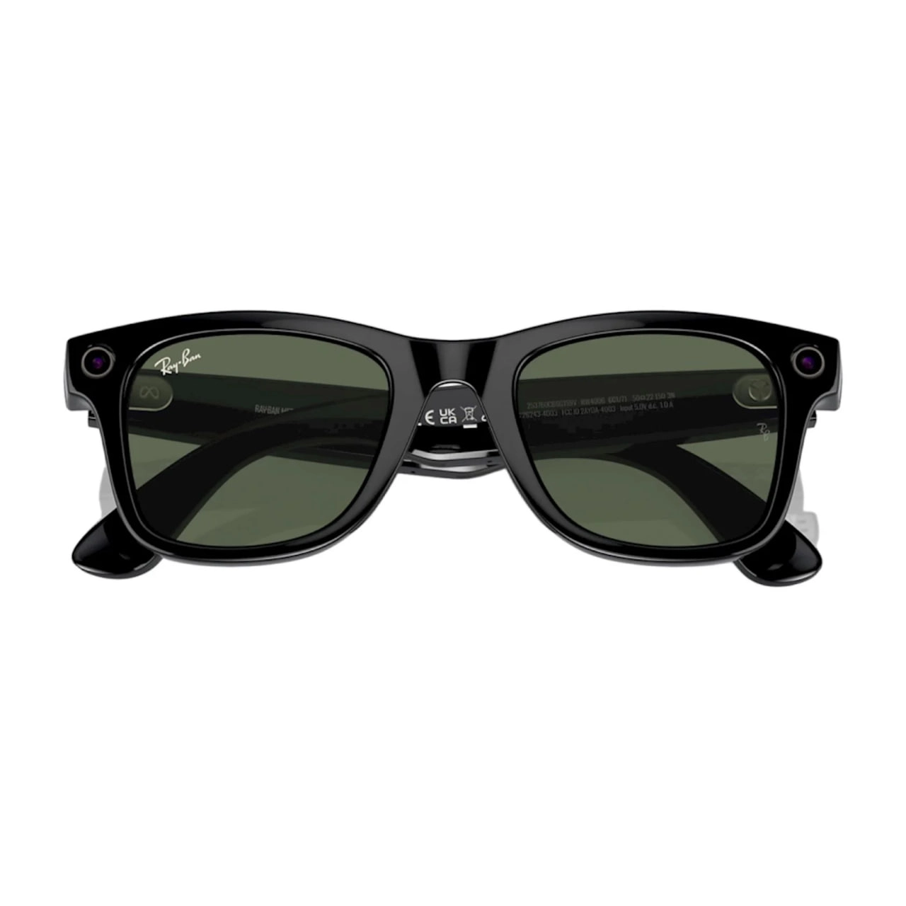 Ray-Ban Meta Wayfarer RW4012 (Gen 2) Shiny Black yashil linzali aqlli ko'zoynaklari O'zbekistonda