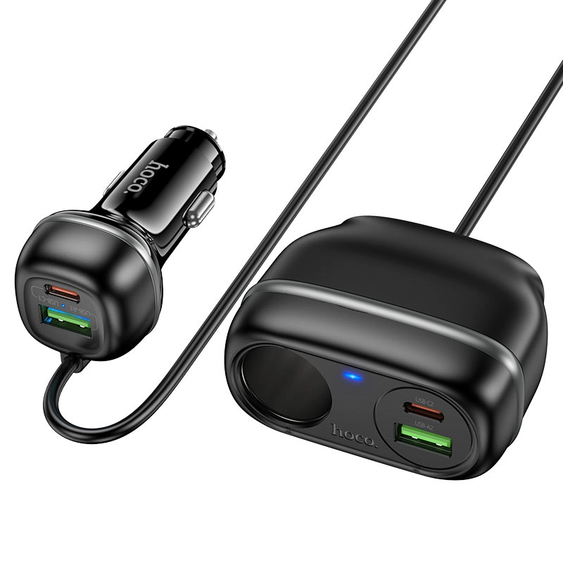 Автомобильное зарядное устройство Hoco Z59A Rank 240W Car Charger - черный купить
