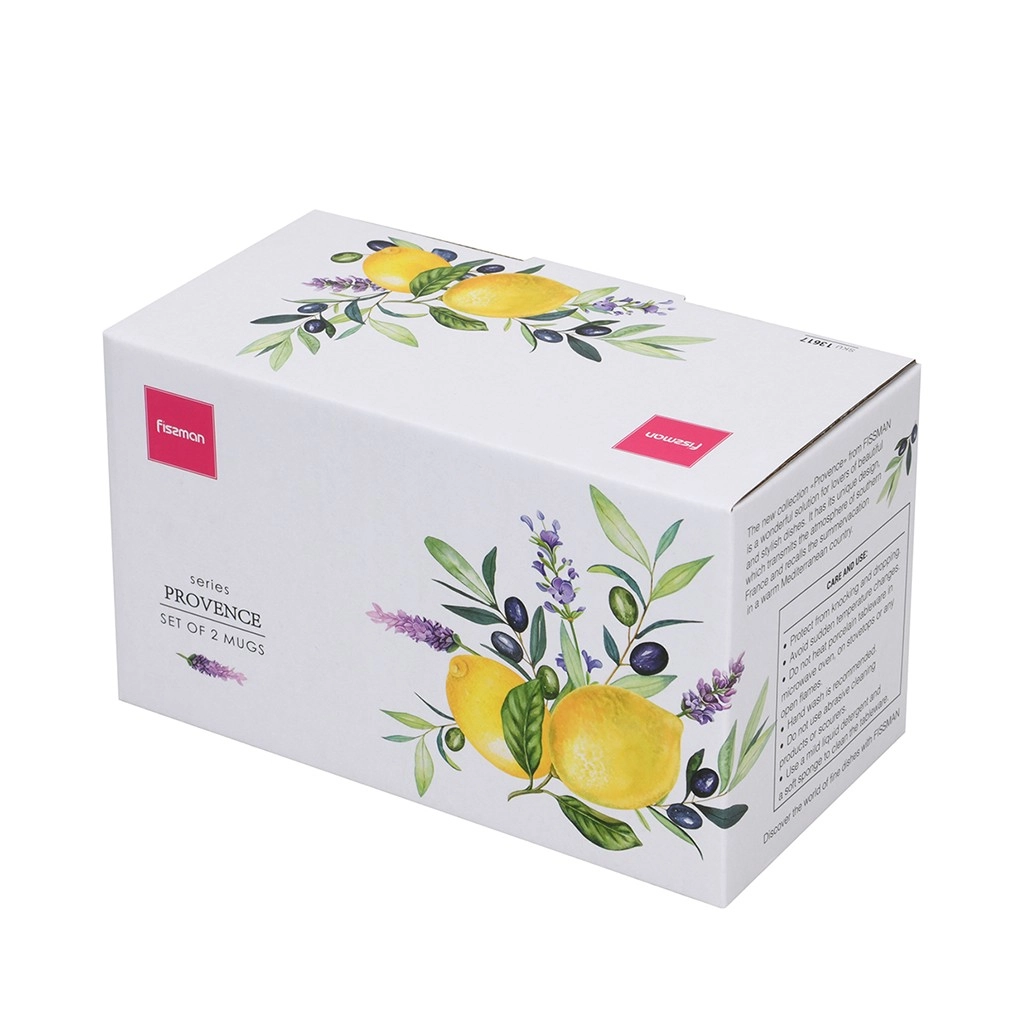 Набор Fissman Provence 2 предмета (2 чашки 400 мл) (фарфор) в Узбекистане