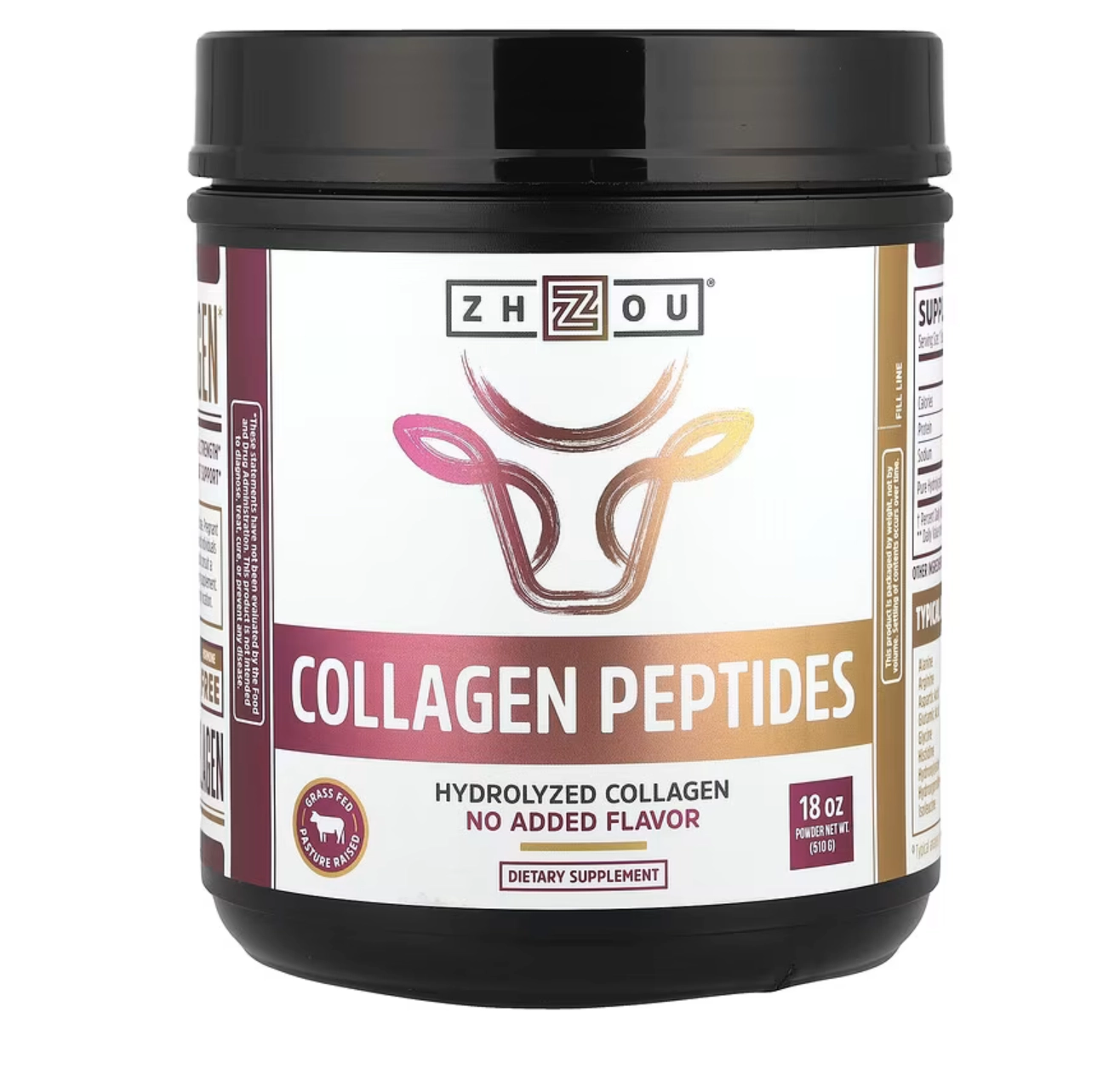 Zhou Nutrition Collagen Peptides, гидролизованный коллаген в порошке, 510 г (18 oz) (00605) купить