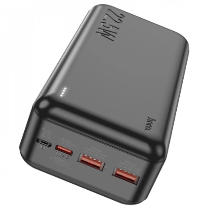 Hoco J101B Astute 30000mAh qora portativ akkumulyatori O'zbekistonda