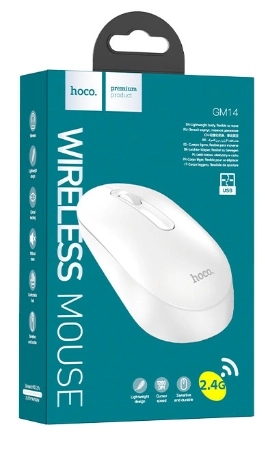 Hoco GM14 Platinum White simsiz sichqonchasi onlayn