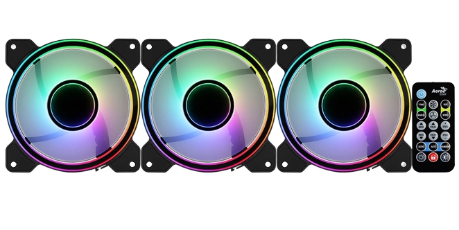 Вентилятор для корпуса Aerocool Mirage 12 ARGB Pro Black рассрочка