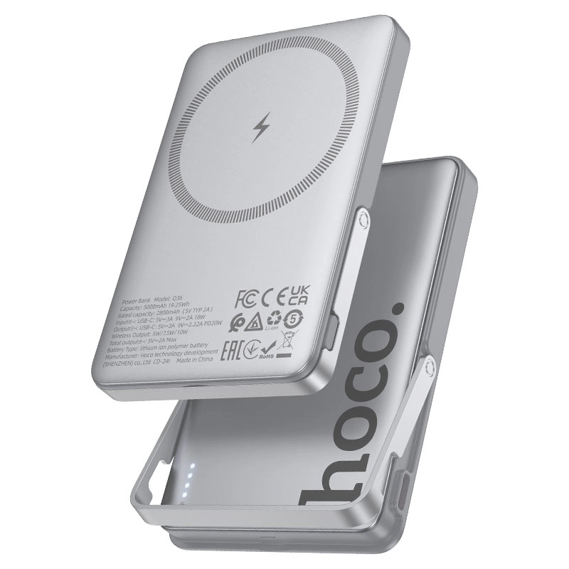 Hoco Q36 5000 mAh portativ akkumulyatori , Metallic onlayn