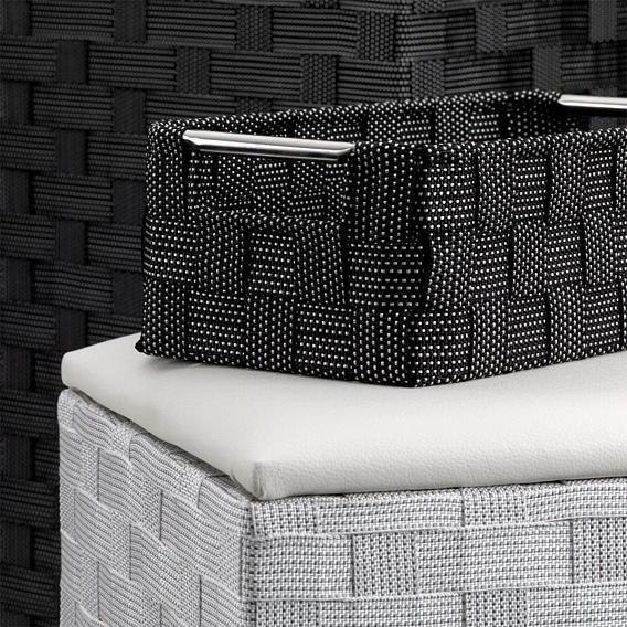 Korzina-set iz 2-x uchun bel'ya qora Porto, KELA 23137 arzon