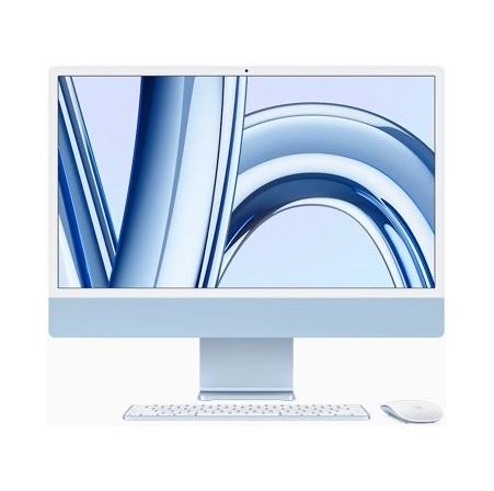 Apple iMac 24 4K, M3 (8 yadroli) 8/256GB ko'k monoblok kompyuteri sotib olish