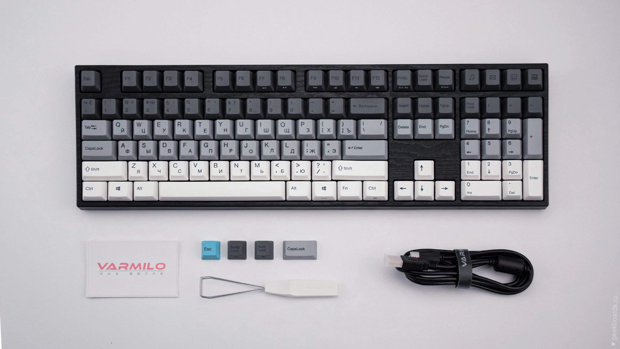 Клавиатура Varmilo MA108M V2 Yakumo, EC Sakura V2, RU + коврик в подарок характеристики