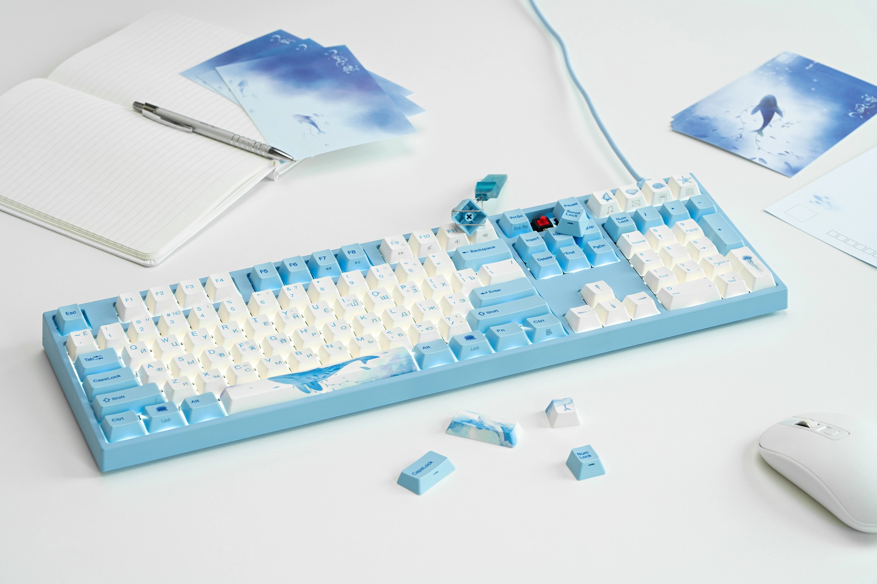 Клавиатура Varmilo VA87M Sea Melody, Cherry MX Blue характеристики