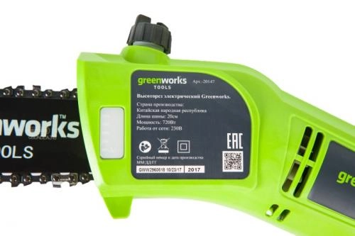 Высоторез-сучкорез электрический Greenworks GPS7220 цена