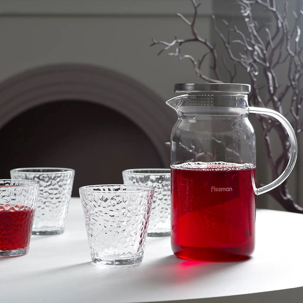 Fissman 4 kishi uchun 5 ta buyumdan iborat ichimlik uchun to‘plami, shisha narxi