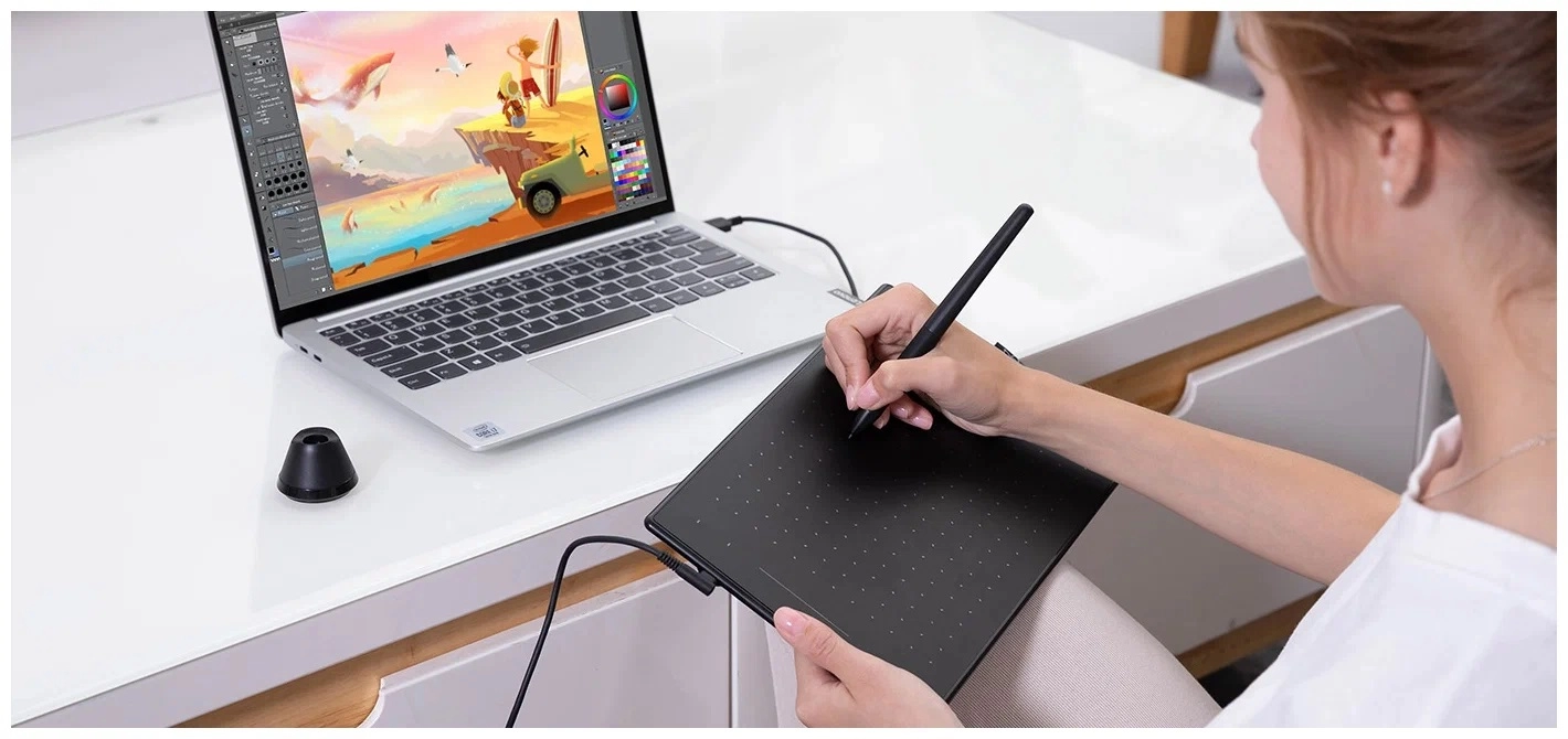 HUION Inspiroy RTM-500 qora grafik plansheti narxi