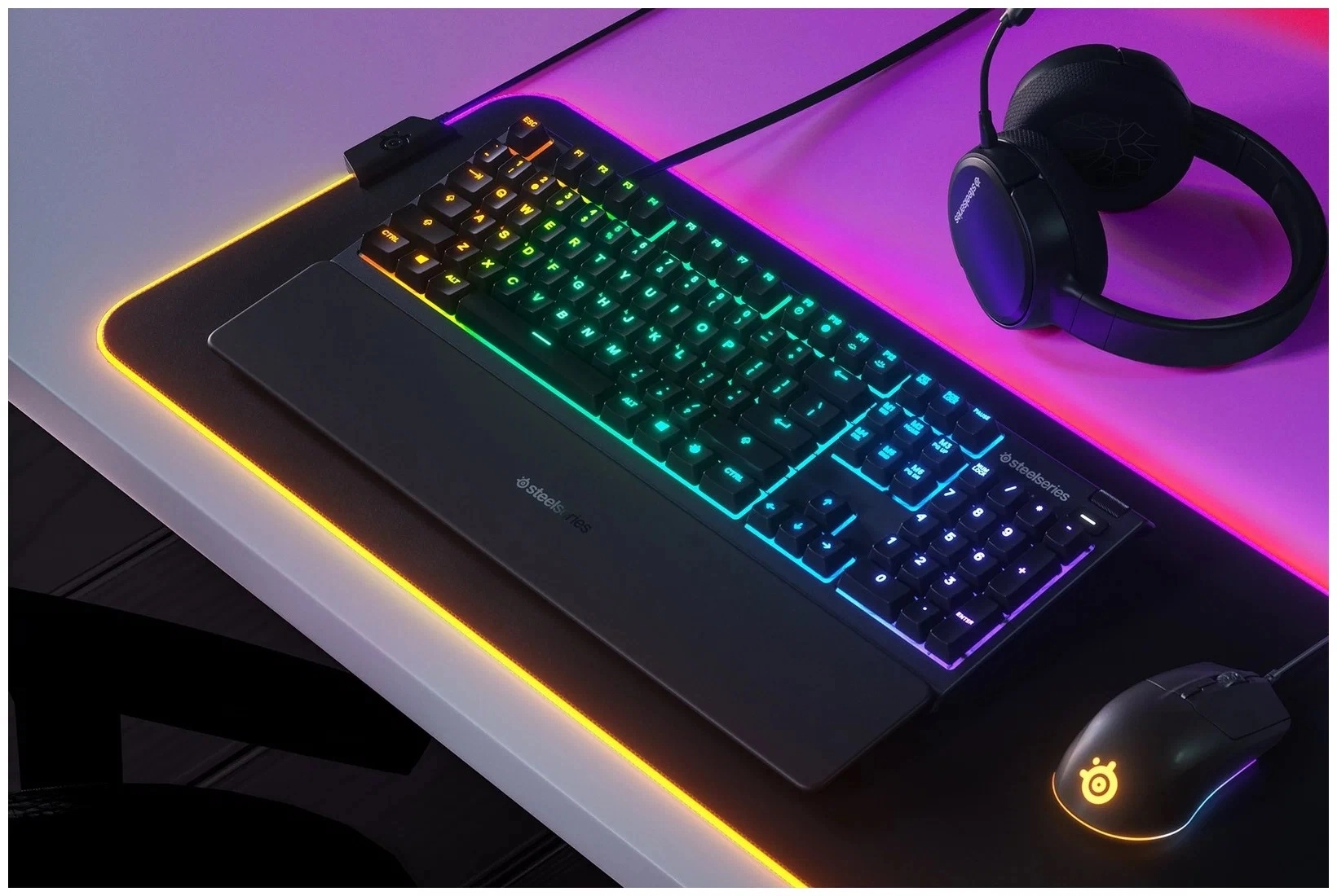 SteelSeries Apex 3 Gaming Keyboard Whisper Quiet Switches RU klaviaturasi - rasm №7 SteelSeries Apex 3 Gaming Keyboard Whisper Quiet Switches RU klaviaturasi narxi