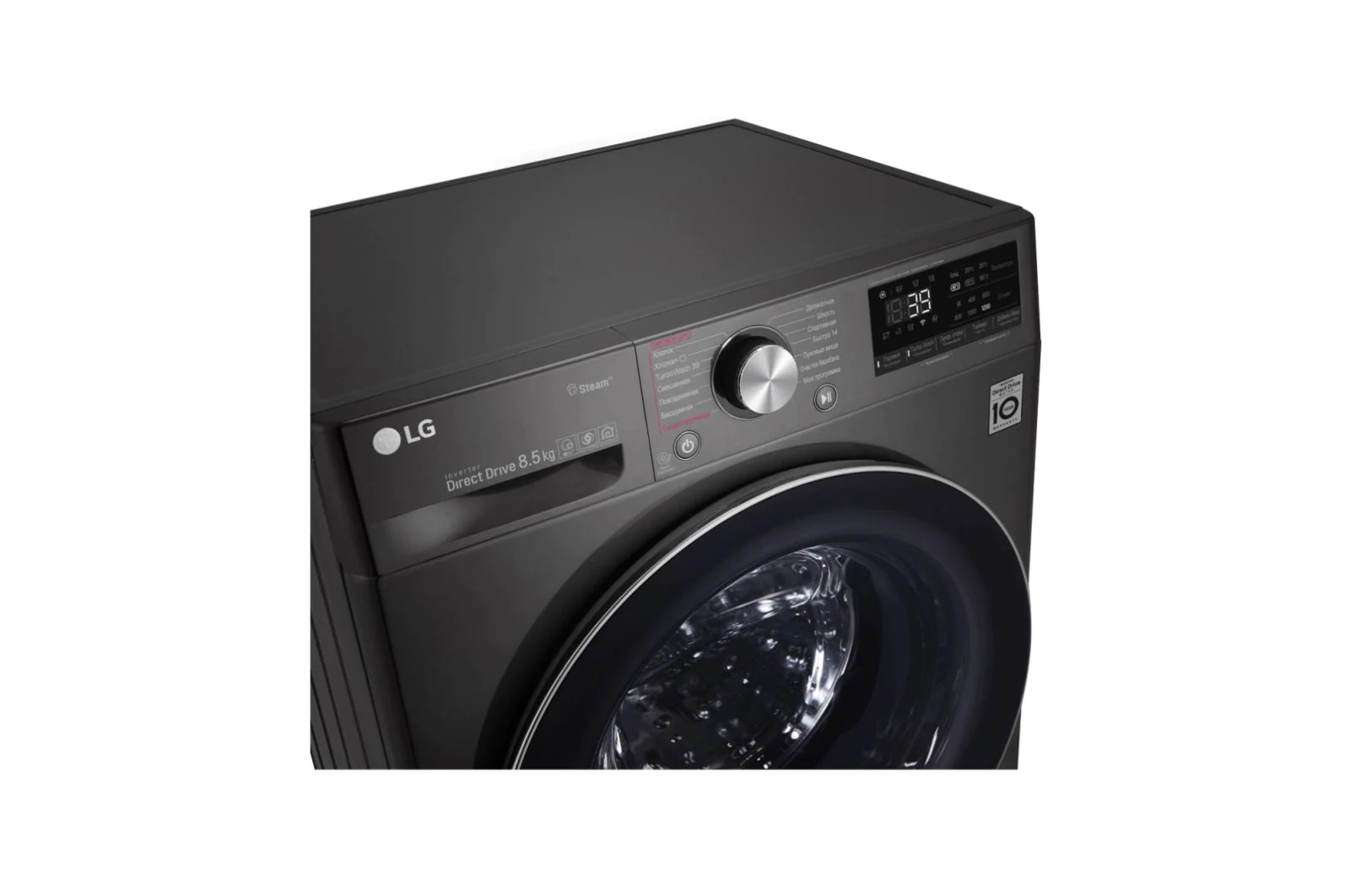 Стиральная машина LG F2V9GW9P (Серая) 8.5 Кг (Подача пара +TurboWash+Smart Diagnosis) - фото №7 Стиральная машина LG F2V9GW9P (Серая) 8.5 Кг (Подача пара +TurboWash+Smart Diagnosis) цена