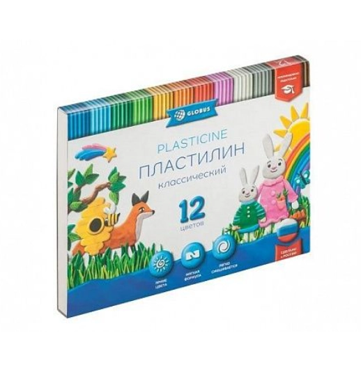 Plastilin "Классический" 12 rangli sotib olish