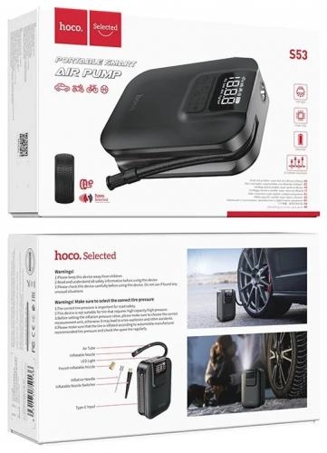 HOCO S53 Black portativ havo nasosi yetkazib berish