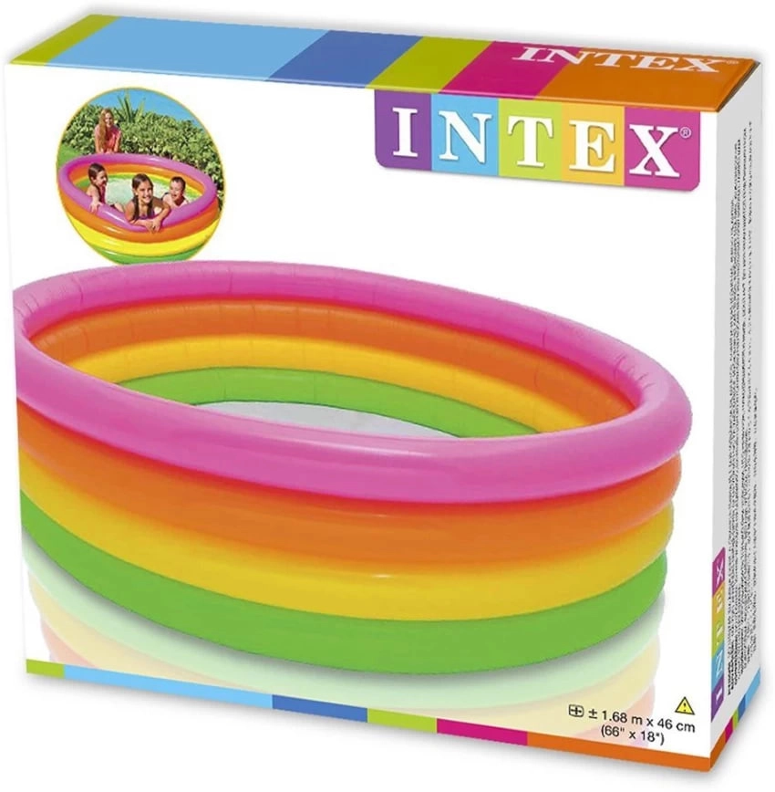 Детский бассейн Intex "Радуга" 168x46cm 56441 недорого