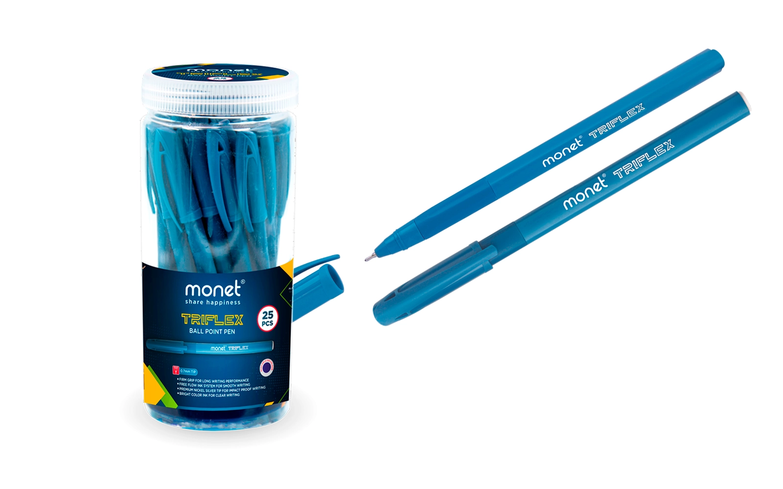 Шариковая ручка Monet TriFlex MBP013, синяя, 0.7 мм купить