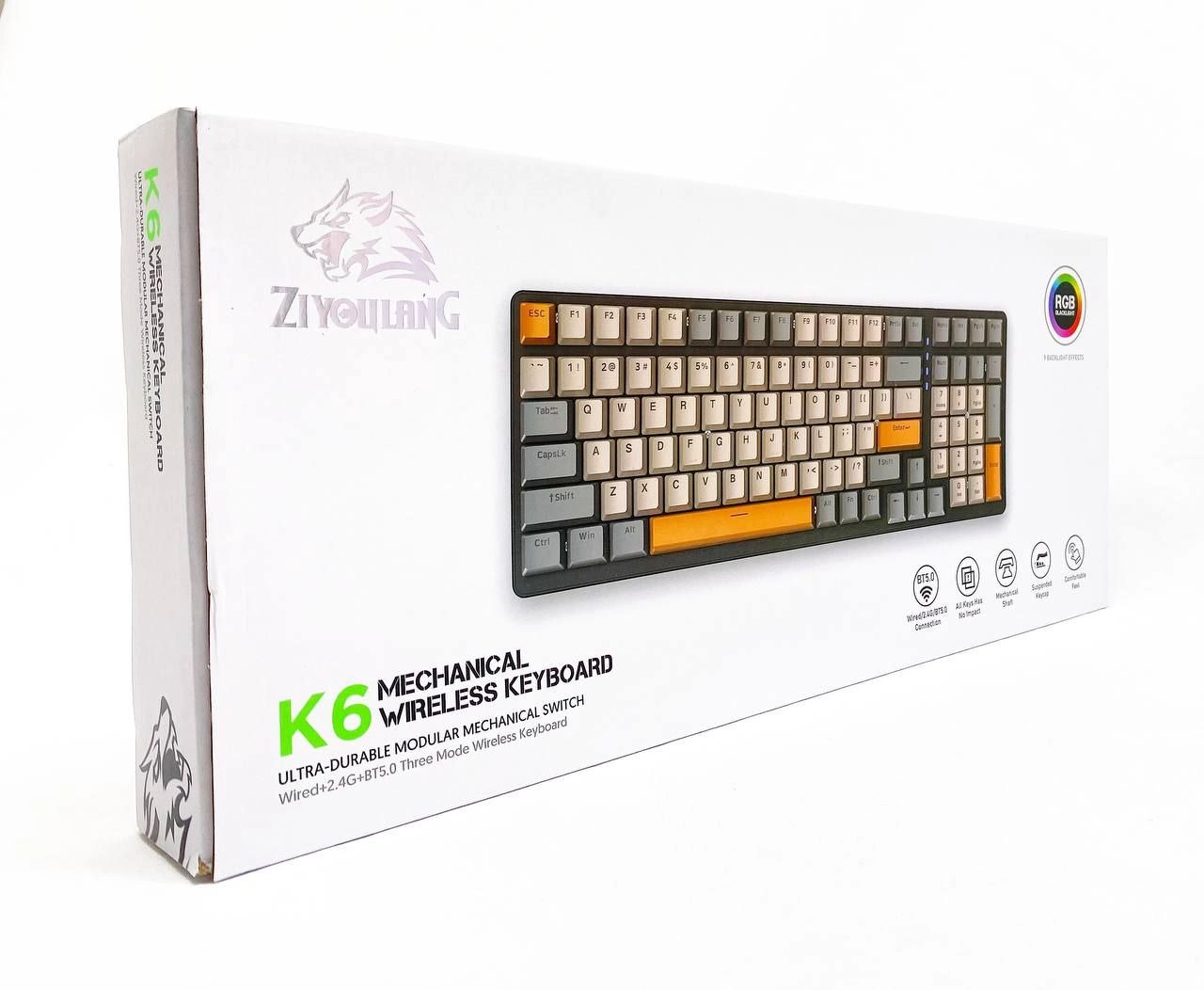 Игровая клавиатура Ziyoulang RGB K6 недорого