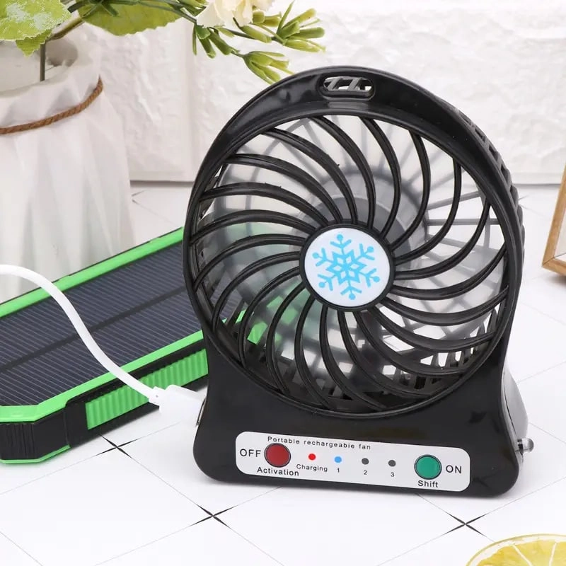 Мини вентилятор Portable Fan черный рассрочка