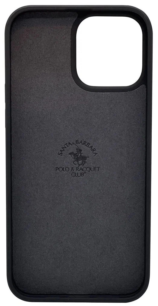 Чехол с вышивкой Santa Barbara Polo RAVEL для iPhone 14 Pro/14 Pro max,черный недорого