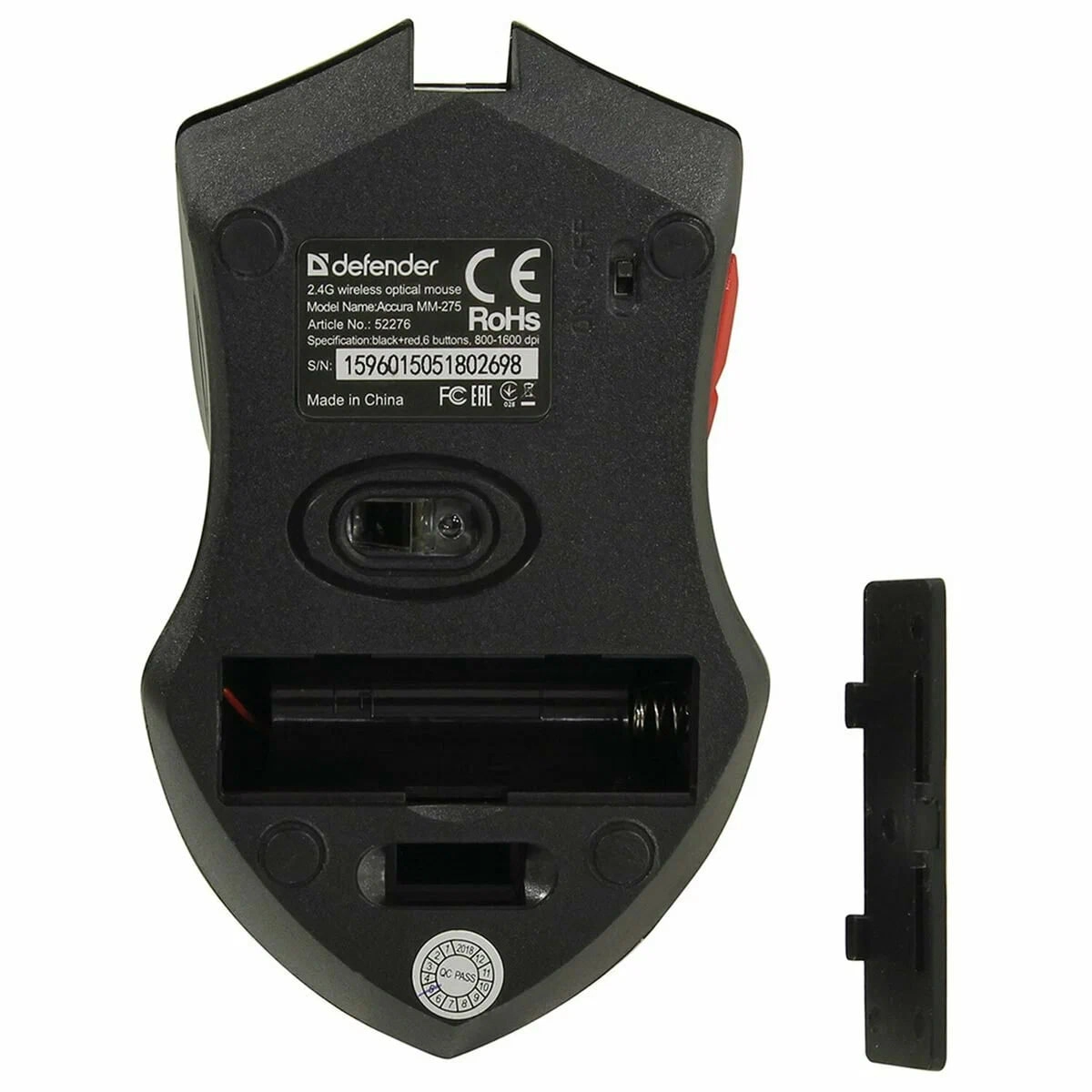 Defender Accura MM-275 Black-Red USB (Simsiz) sichqonchasi narxi