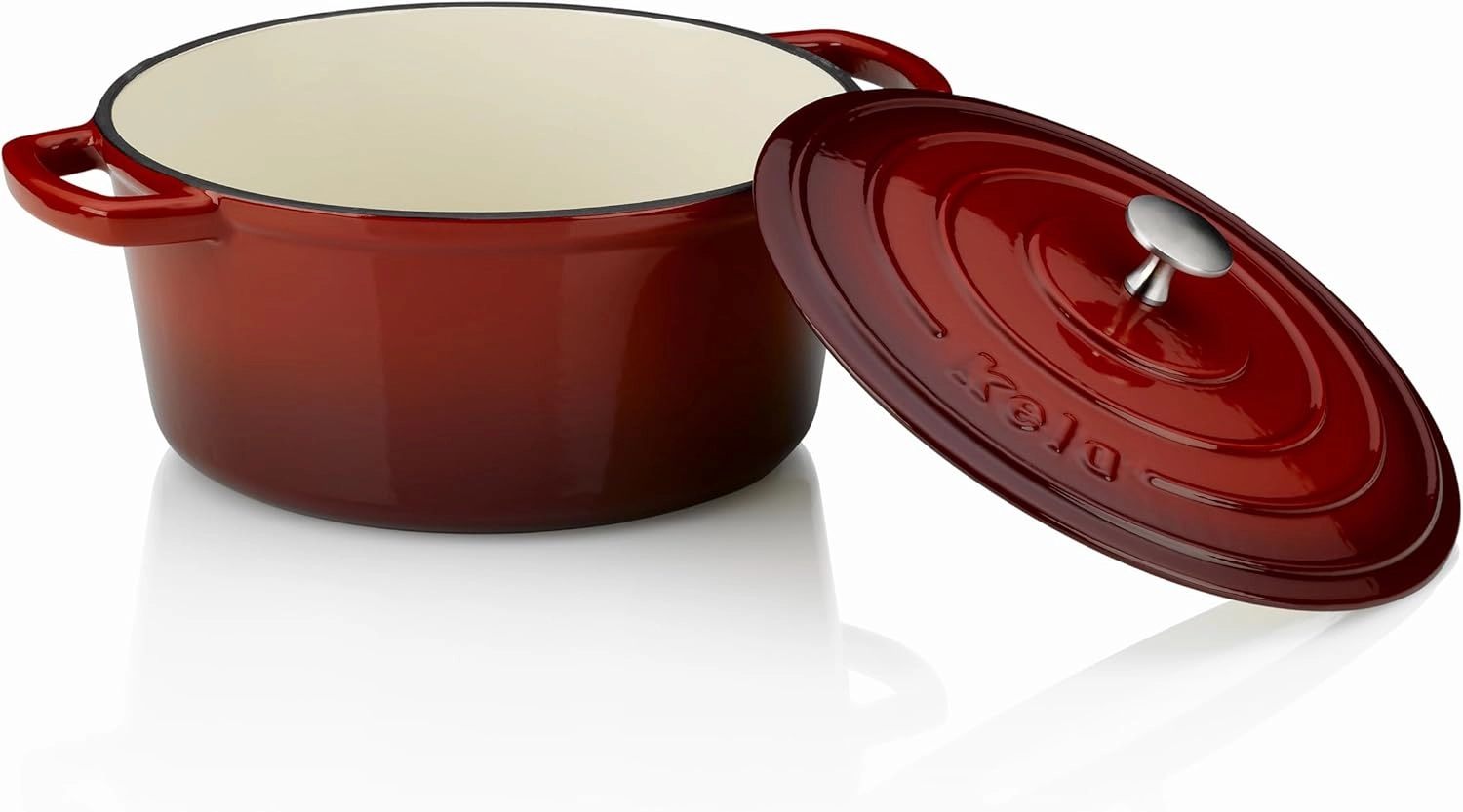 Qozon cho'yan Qopqoqli KELA CALIDO, 4,6 L, QIZIL 11948 arzon