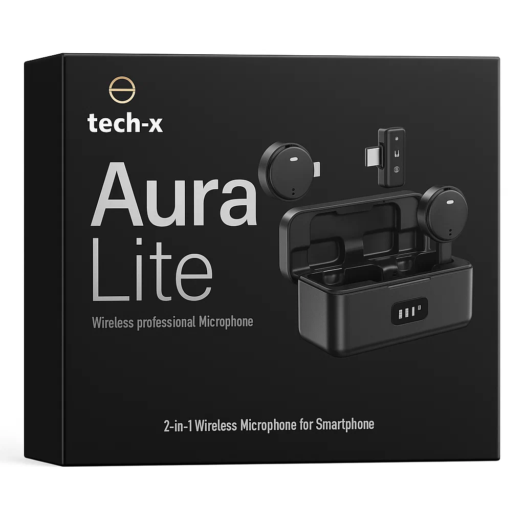 Tech-X Aura Lite simsiz mikrofoni, 2 kanalli sotib olish
