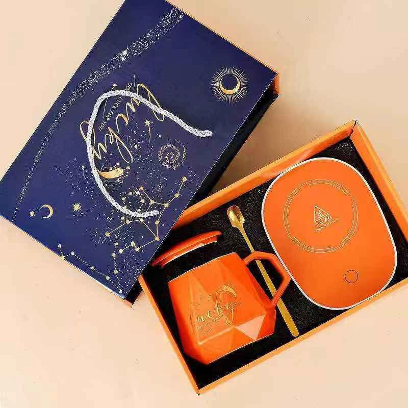 Lucky issiqni saqlaydigan keramika chashka, Orange sotib olish