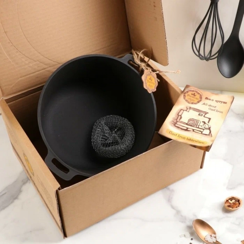 Кастрюля чугунная литая Maysternya 4 л V4 недорого