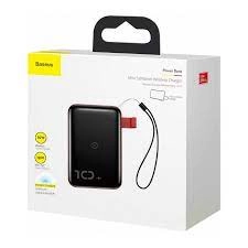 Baseus Mini S Bracket 10W Wireless Charger Power Bank 10000mAh 18W tashqi akkumulyatori arzon